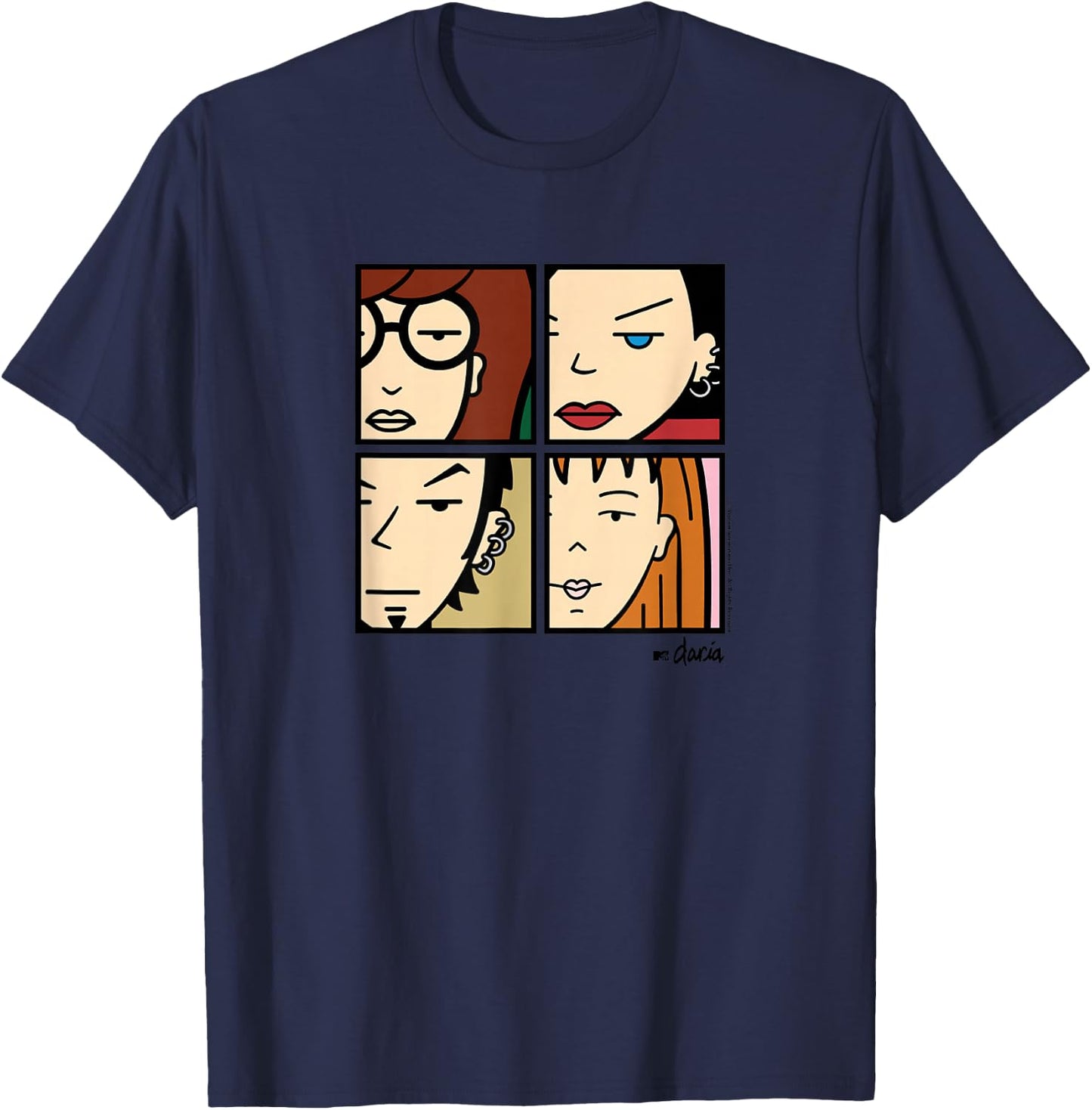 Daria - Character Grid T-Shirt - T-Shirt | Navy