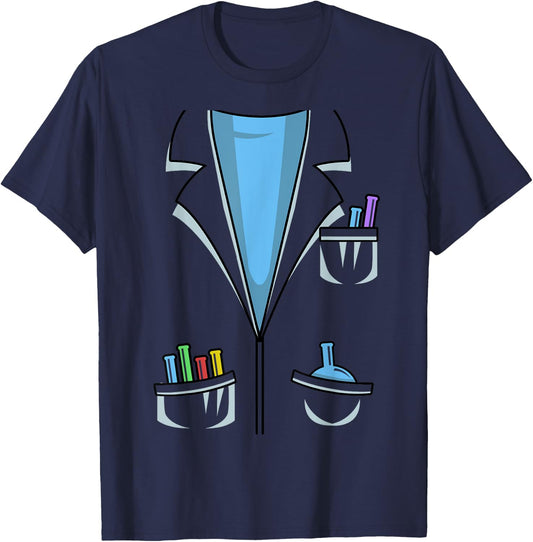 Cute Scientist Halloween Costume Chemist Science Gift T-Shirt - T-Shirt | Navy