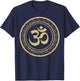 Om Ohm Aum Symbol T Shirt Spiritual Yoga Tea Gift T-Shirt - T-Shirt | Navy