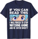 Anime art forced to re-enter society stop watching anime T-Shirt - T-Shirt | Navy
