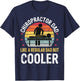 Chiropractor Dad Funny Father's Day Chiropractic Father T-Shirt - T-Shirt | Navy