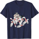 Golden Retriever Dog Dogs Pin Bowling, Funny Cute T-Shirt - T-Shirt | Navy