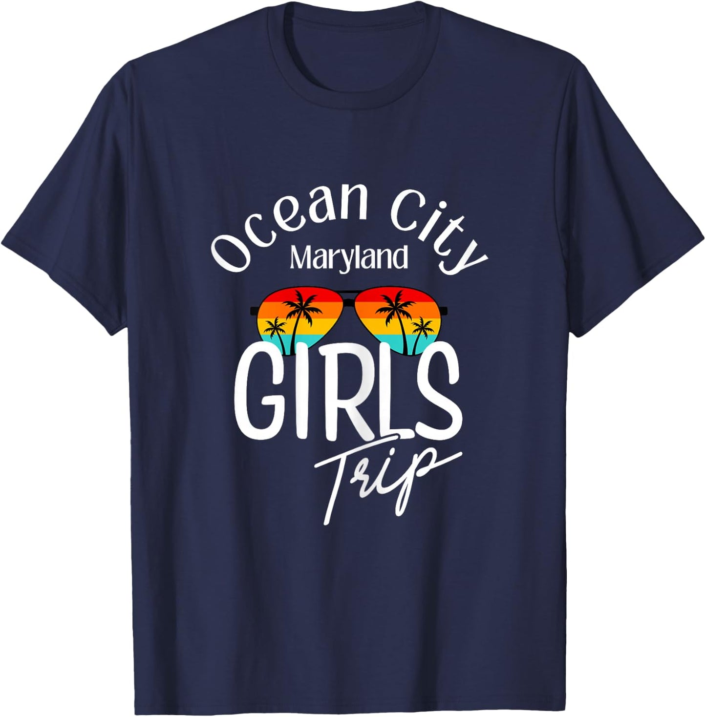 Girls Trip Ocean City Maryland T-Shirt - T-Shirt | Navy