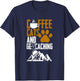 Coffee Cats And Geocaching Geocache Geocacher T-Shirt - T-Shirt | Navy