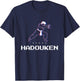 Retro Pixel Gamer Player Fighting Hadouken T-Shirt - T-Shirt | Navy