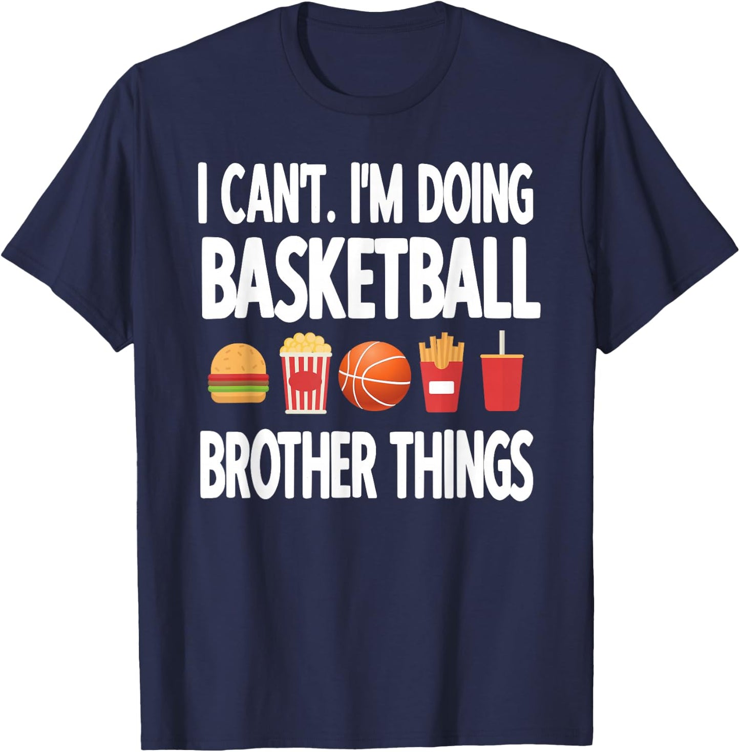 Basketball Brother Things Proud Basketball Player Bro T-Shirt - T-Shirt | Navy