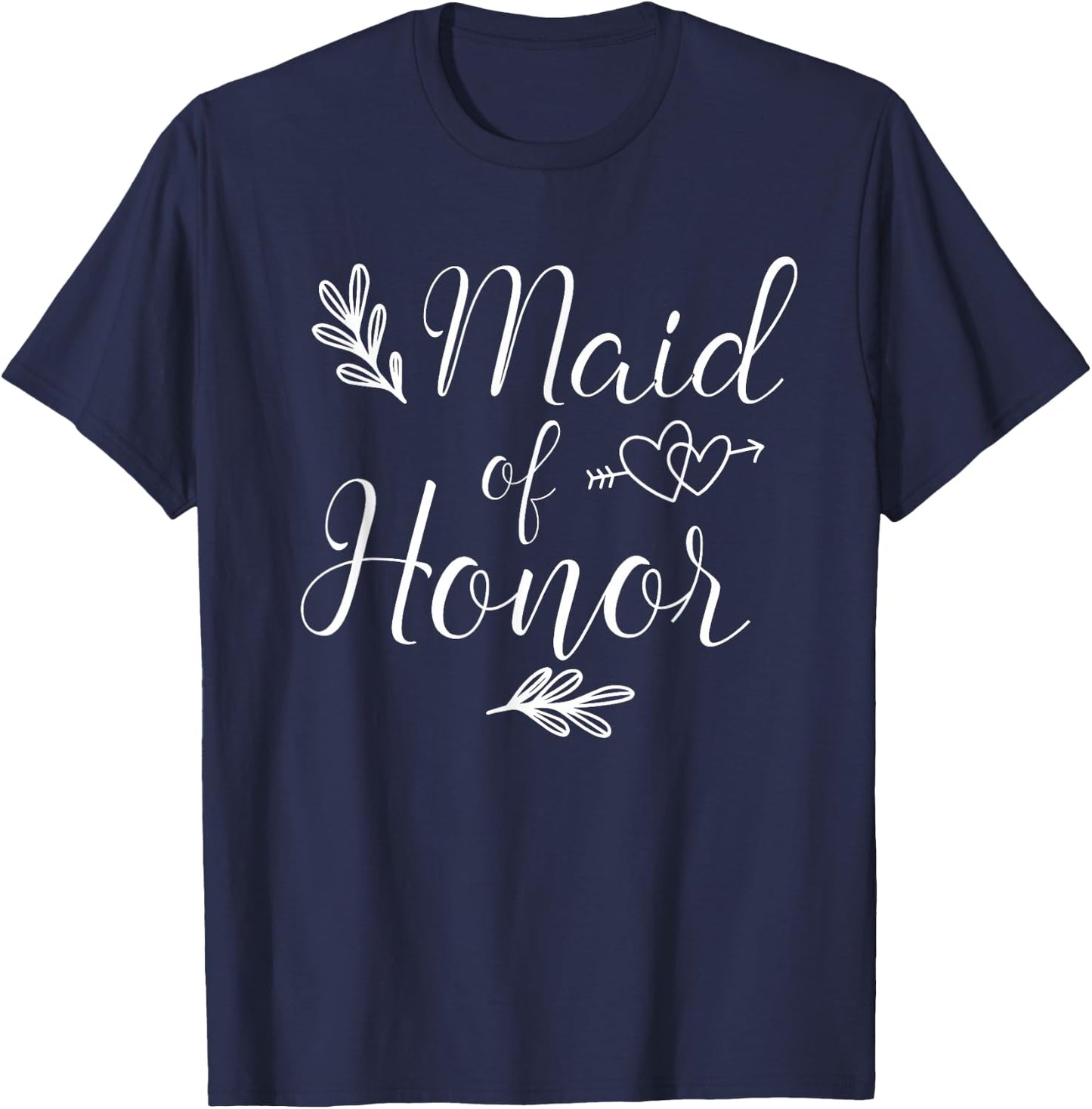 Maid Of Honor Wedding Shower T-Shirt - T-Shirt | Navy