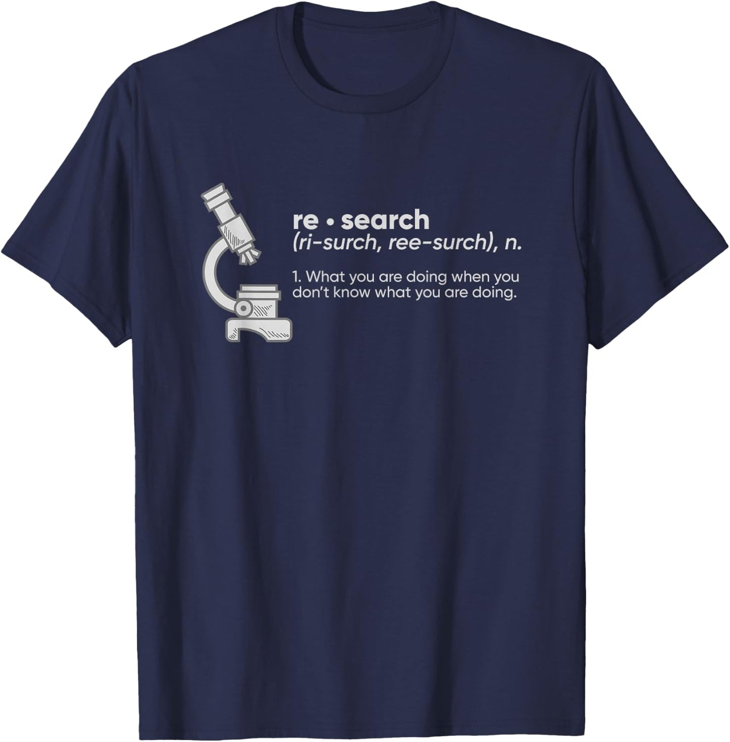 Funny Re- Search DNA Replication Genetics Gift Science T-Shirt - T-Shirt | Navy