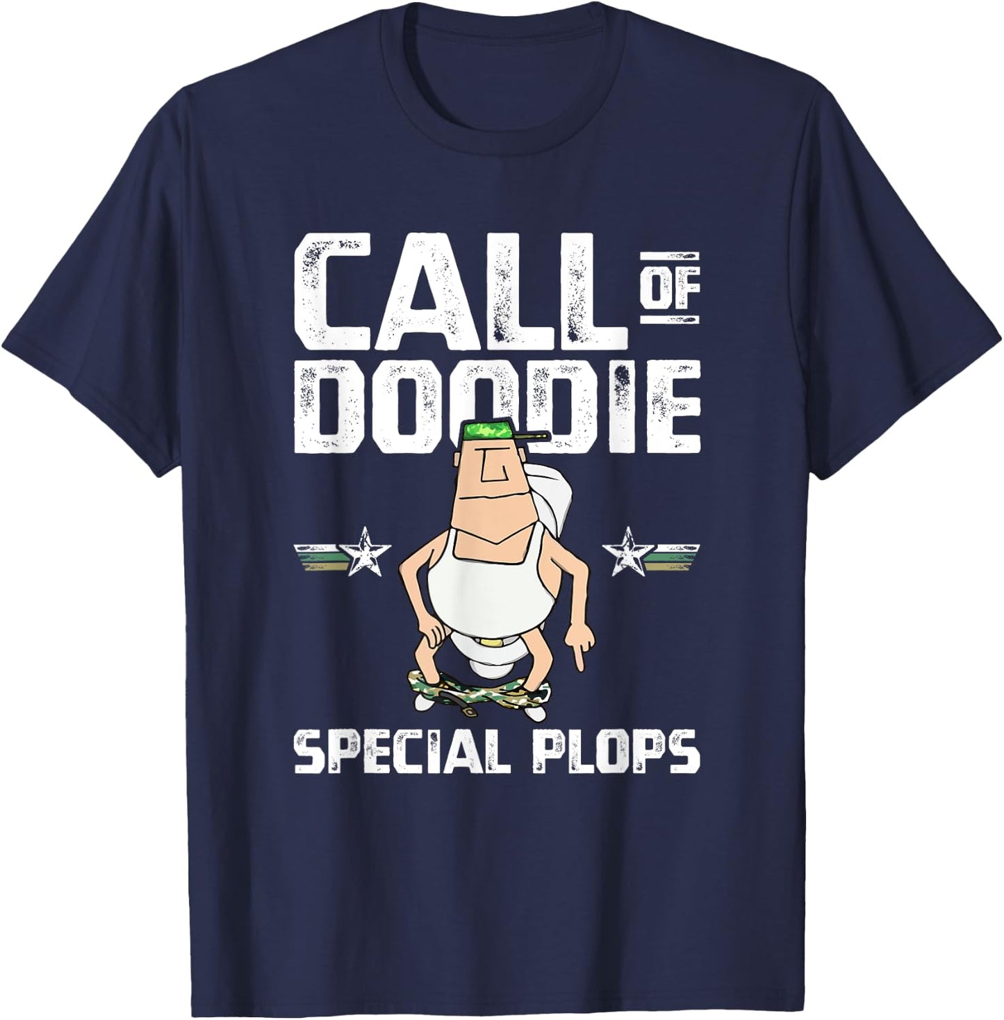 Call of Doodie Special Plops Funny Nerd Gamer Duty Player T-Shirt - T-Shirt | Navy