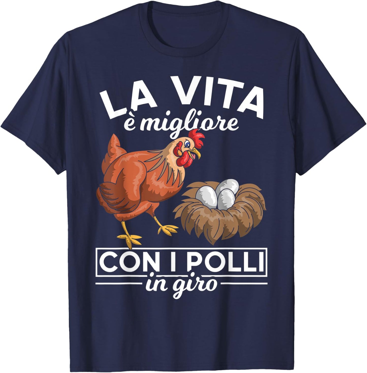 Chicken Farm Zoo Chicken Gift T-Shirt - T-Shirt | Navy