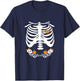Baby Skeleton Halloween Twins Pregnancy Announcement T-Shirt - T-Shirt | Navy