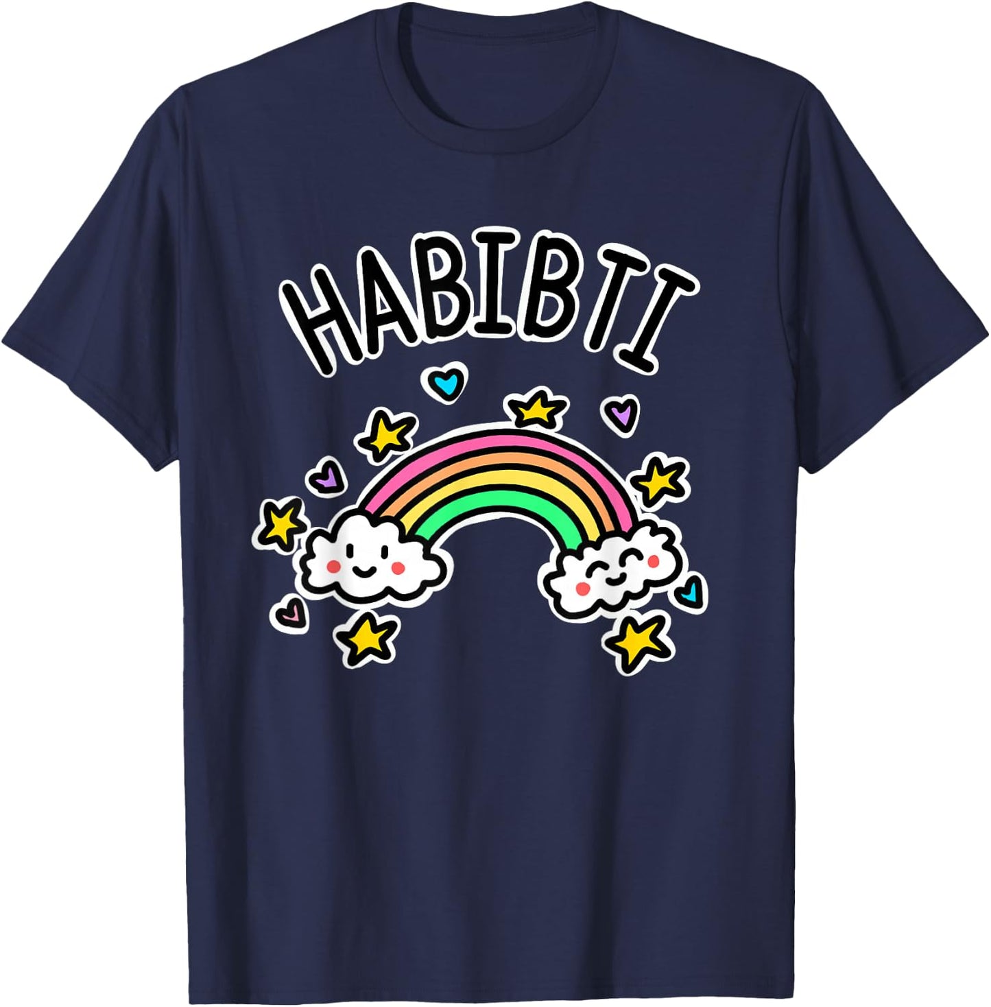Habibti Arabic T-Shirt - T-Shirt | Navy