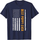 Father's day Best Poppy Ever US American Flag Gift Grandpa T-Shirt - T-Shirt | Navy