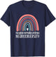 Neurodiversity Rainbow Autism Neurodivergent ADHD T-Shirt - T-Shirt | Navy
