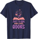 Just Girl Who Loves Books Read Reading Book Librarian Women T-Shirt - T-Shirt | Navy