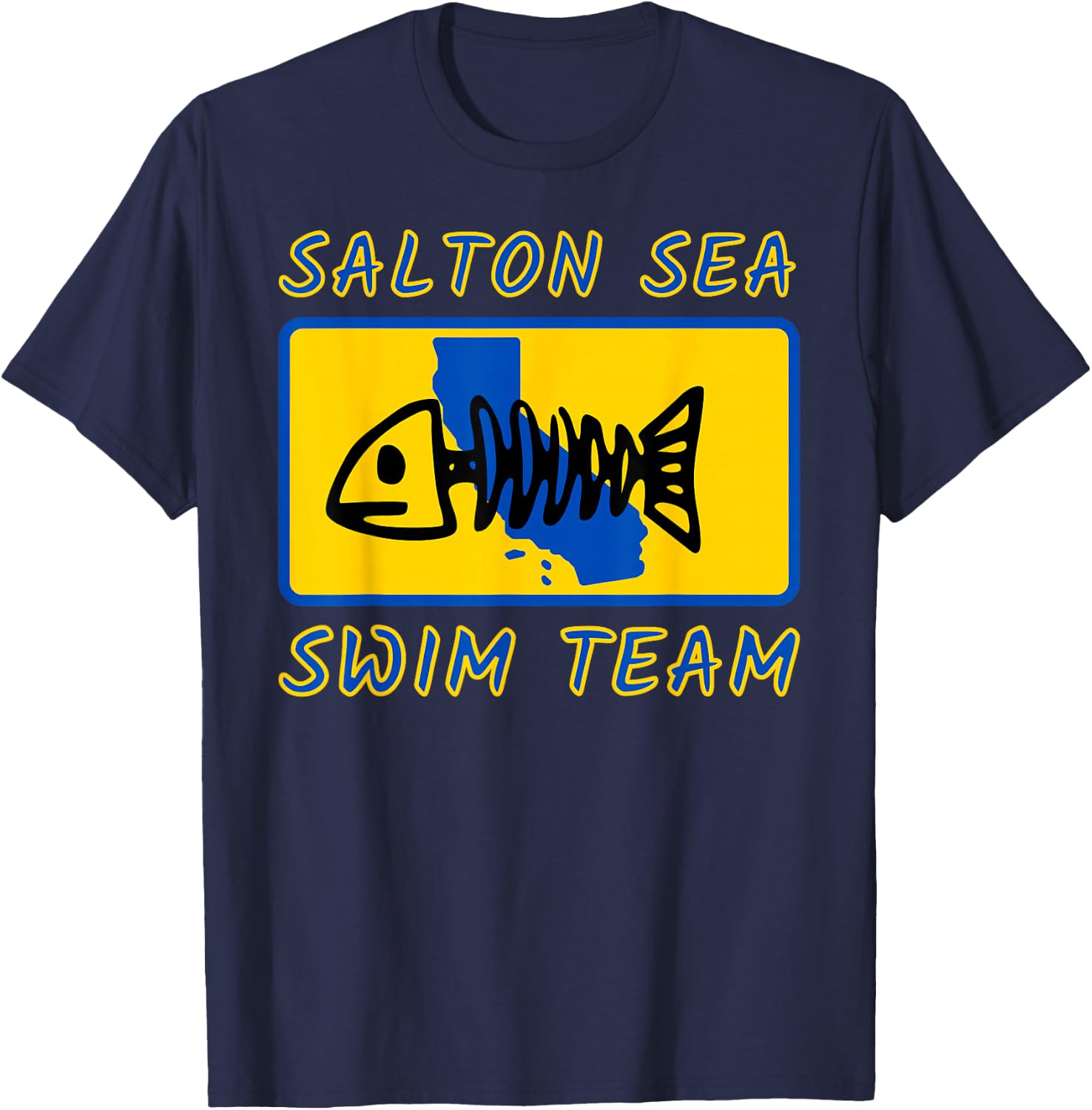 Salton Sea Swim Team Graphic T-Shirt - T-Shirt | Navy