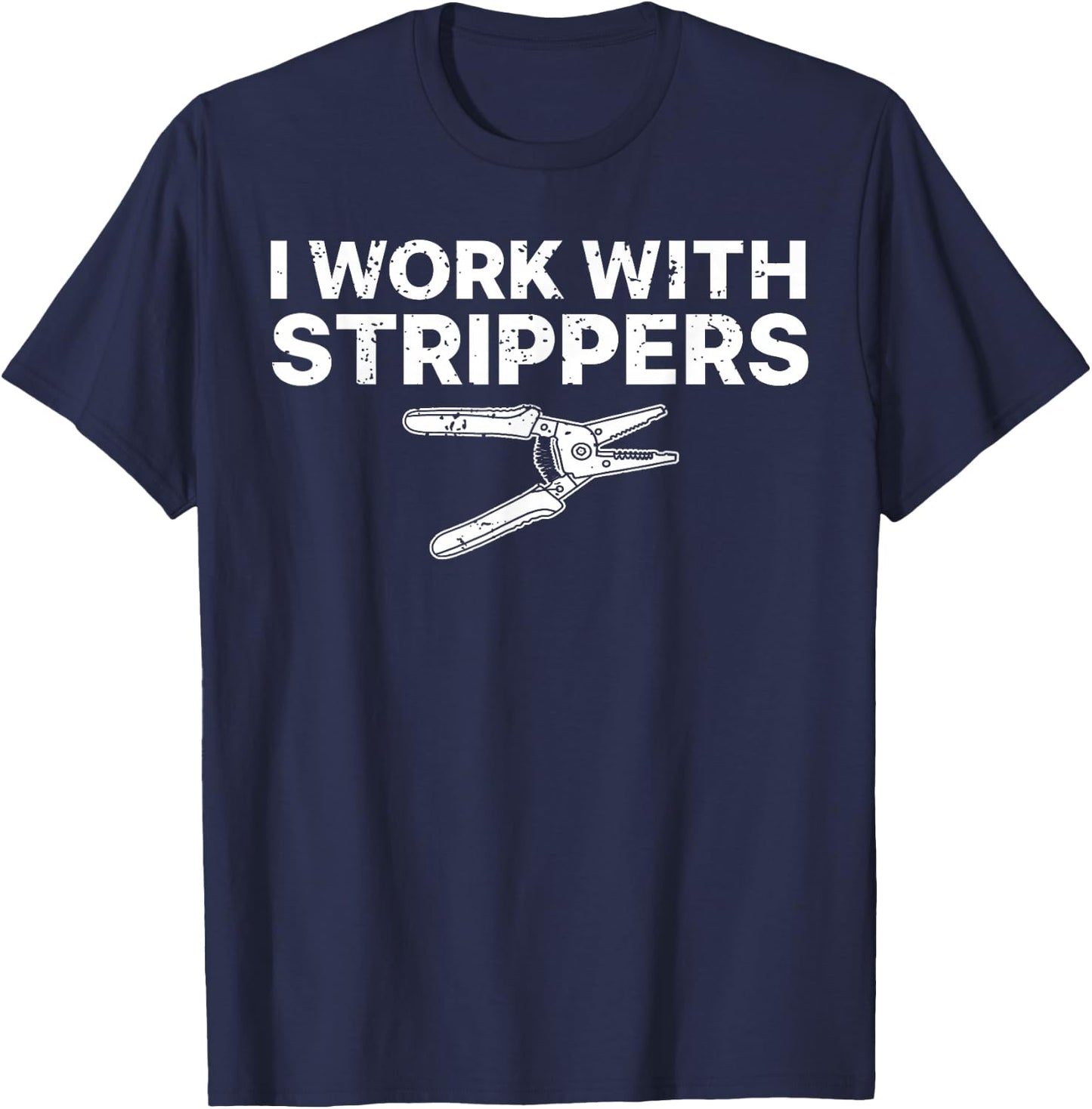 Funny Electrician Art Dad Electronics Engineer Humor T-Shirt - T-Shirt | Navy
