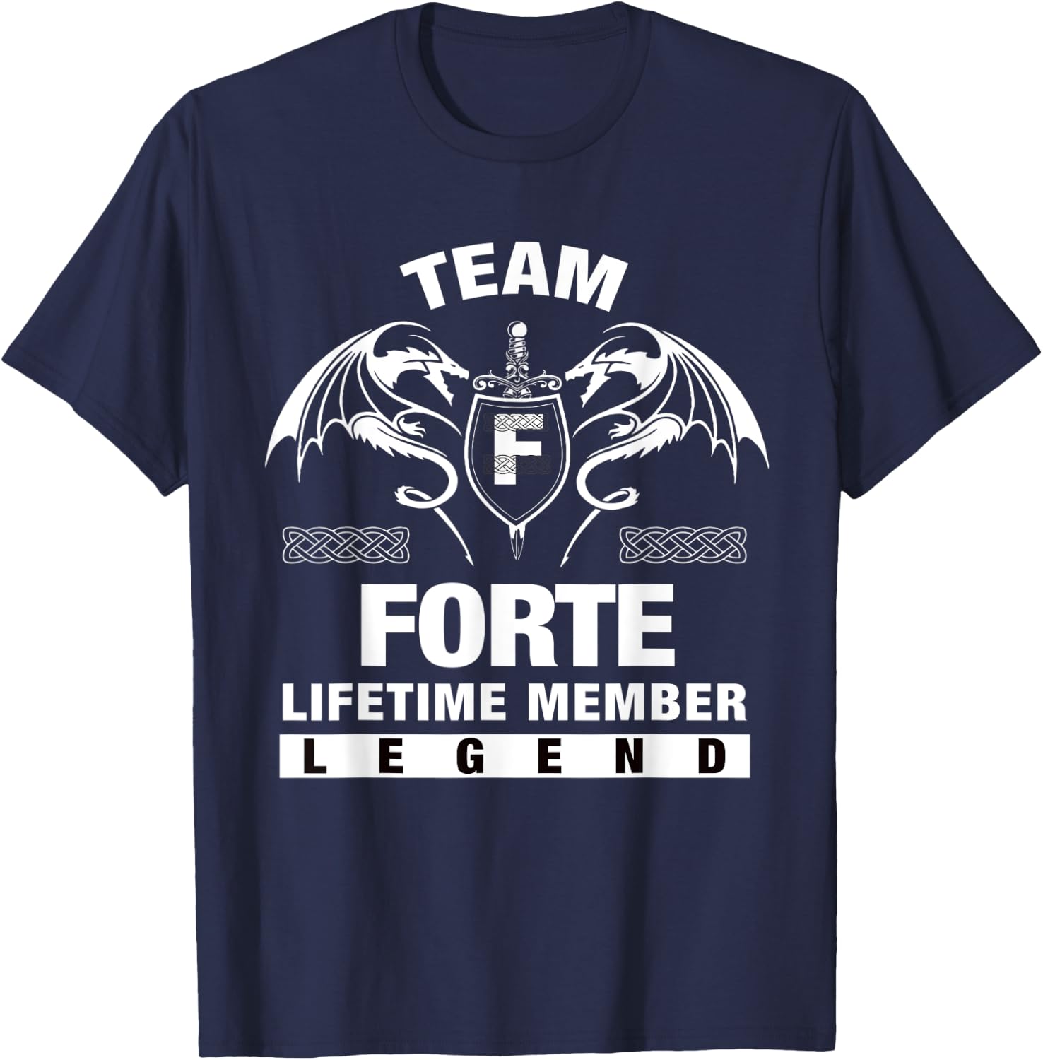 Team FORTE Lifetime Member Gifts T-Shirt - T-Shirt | Navy
