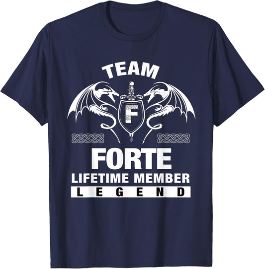 Team FORTE Lifetime Member Gifts T-Shirt - T-Shirt | Navy