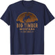 Big Timber Montana MT Wild West Rodeo Cowboy T-Shirt - T-Shirt | Navy
