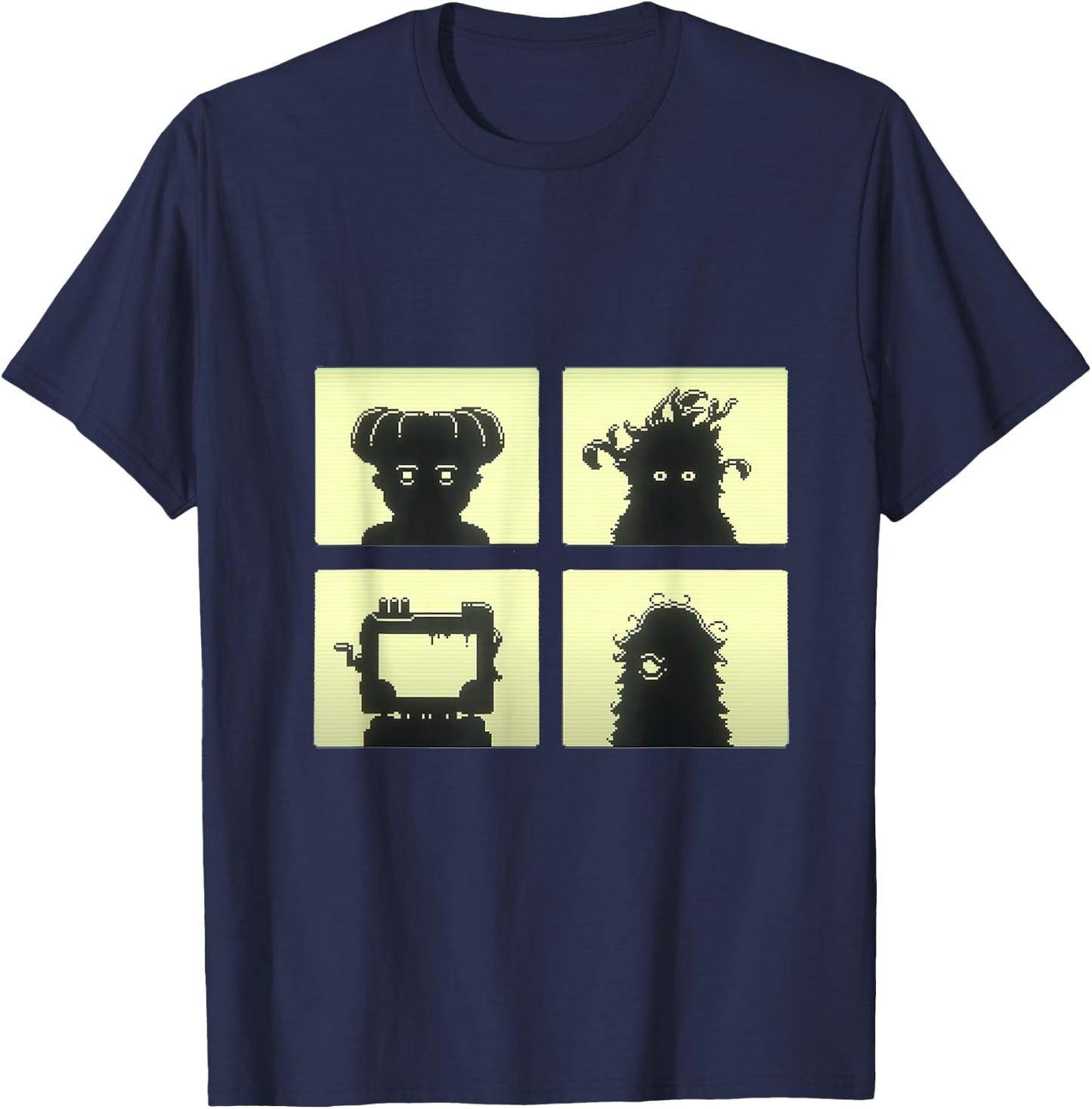 Inscryption Four Scribes Boss Psychological Card Game Scary T-Shirt - T-Shirt | Navy