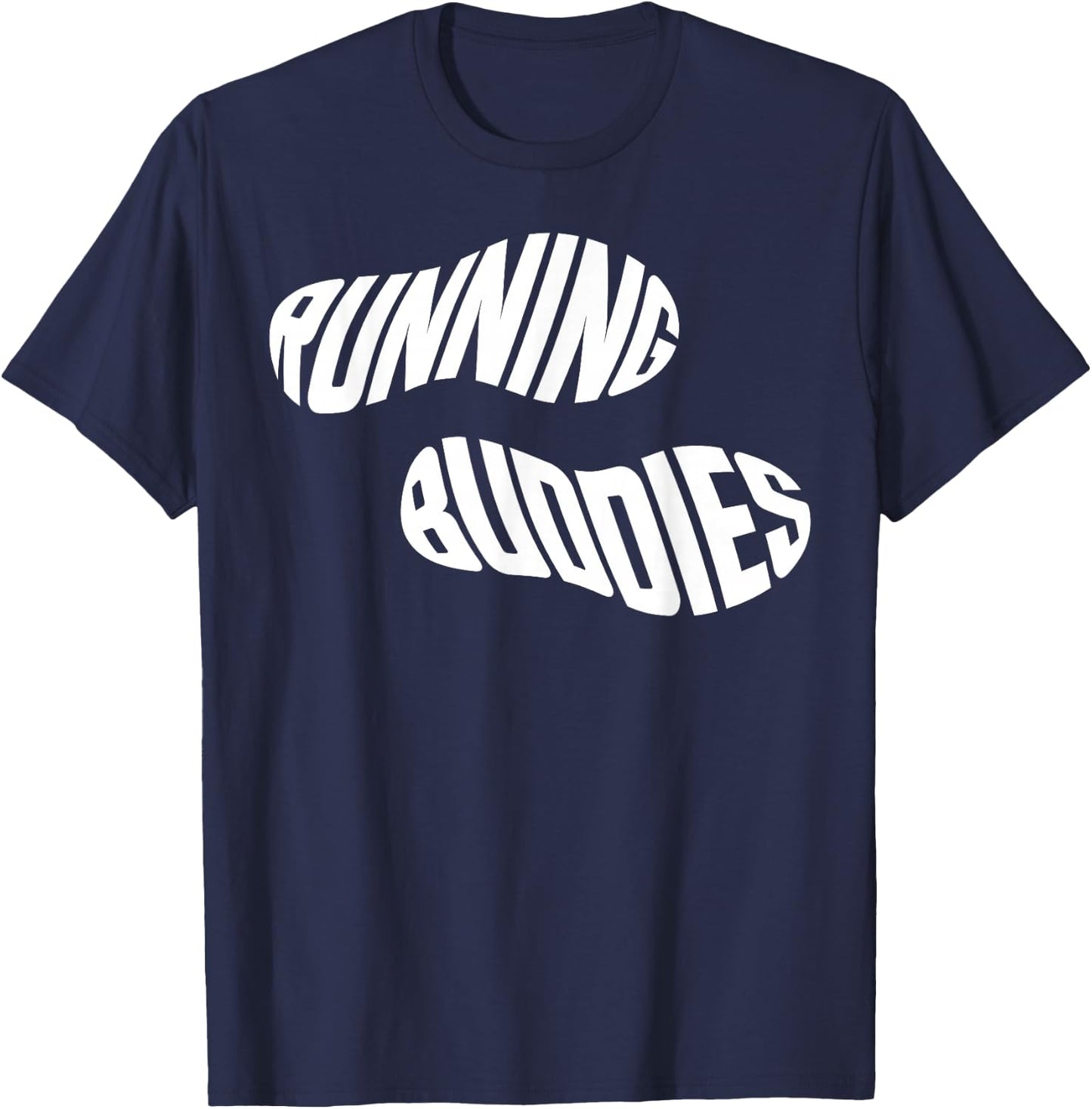 Running Runner Half Marathon Friends Besties Running Buddies T-Shirt - T-Shirt | Navy