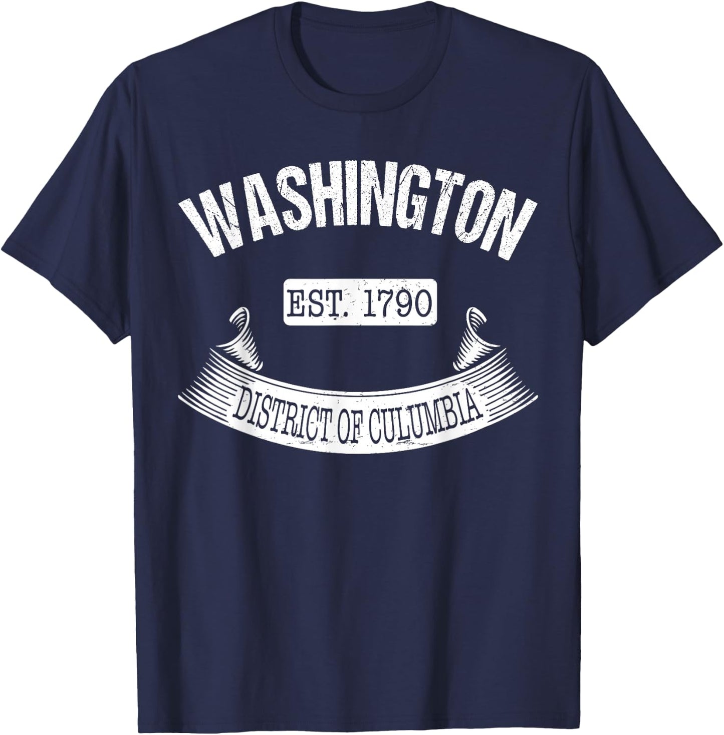 Washington DC Vintage Shirt Washington Vacation Souvenir T-Shirt - T-Shirt | Navy