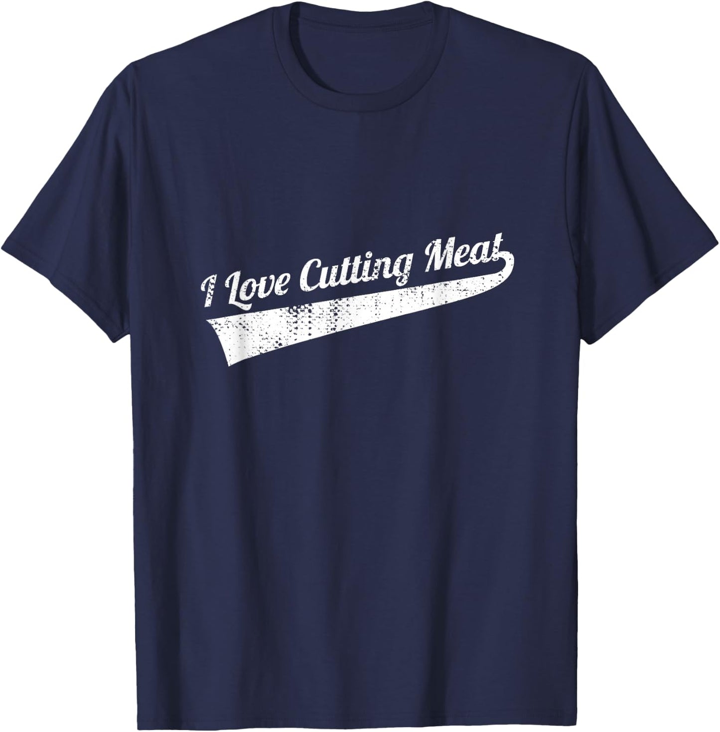 Cutting Meat Butcher T-Shirt - T-Shirt | Navy