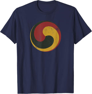 Tibetan Bon Buddhist Gankyil Symbol T-Shirt - T-Shirt | Navy