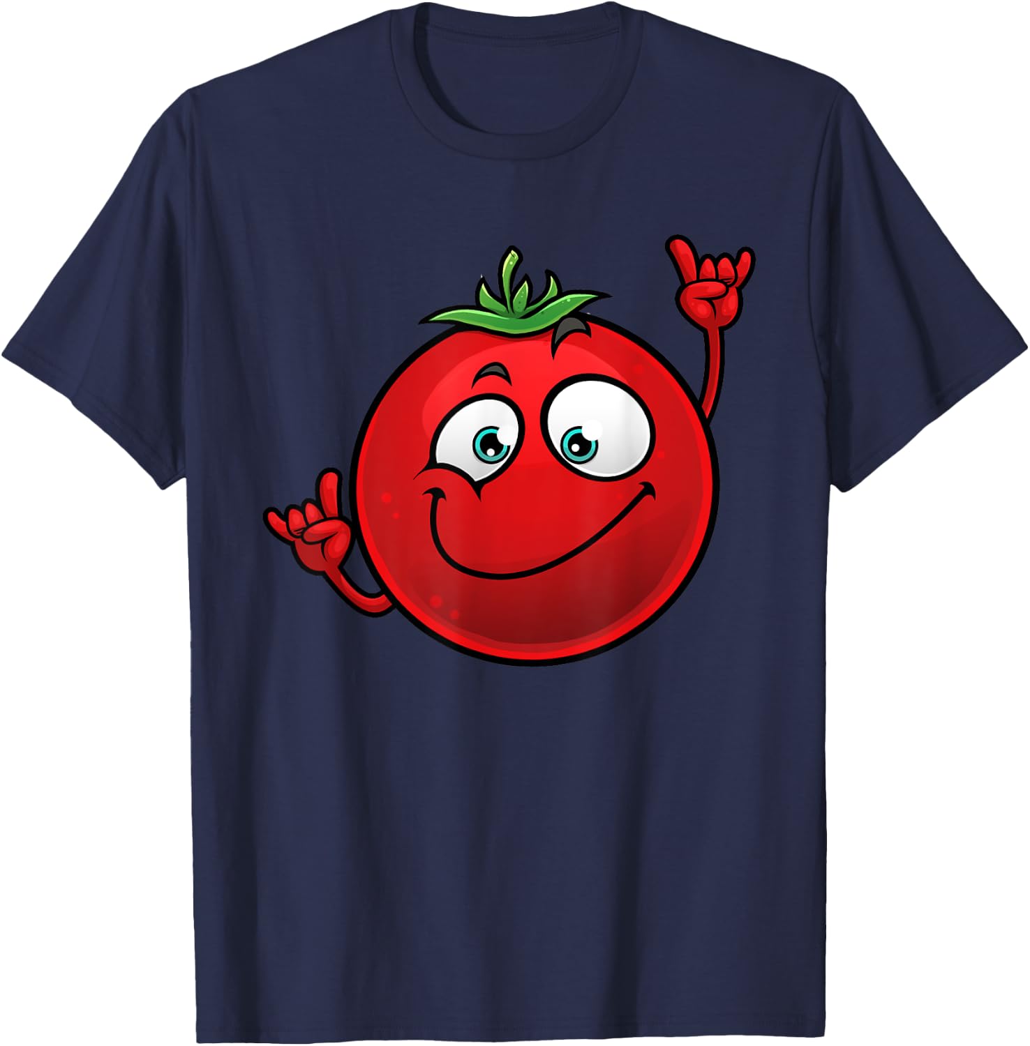 Funny Tomato Designs Women Dancing Farm Foodie T-Shirt - T-Shirt | Navy