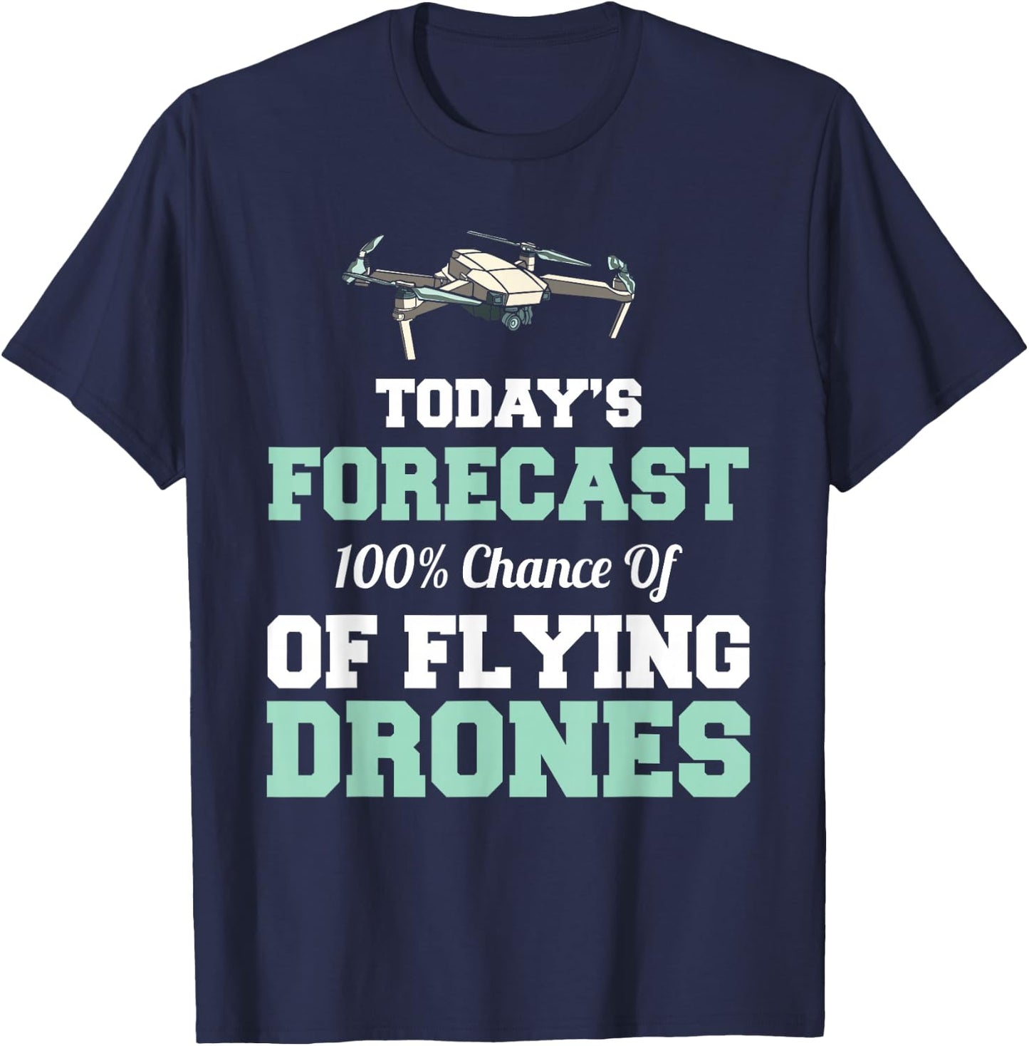 Retro Vintage Funny Drone Pilot T-Shirt - T-Shirt | Navy