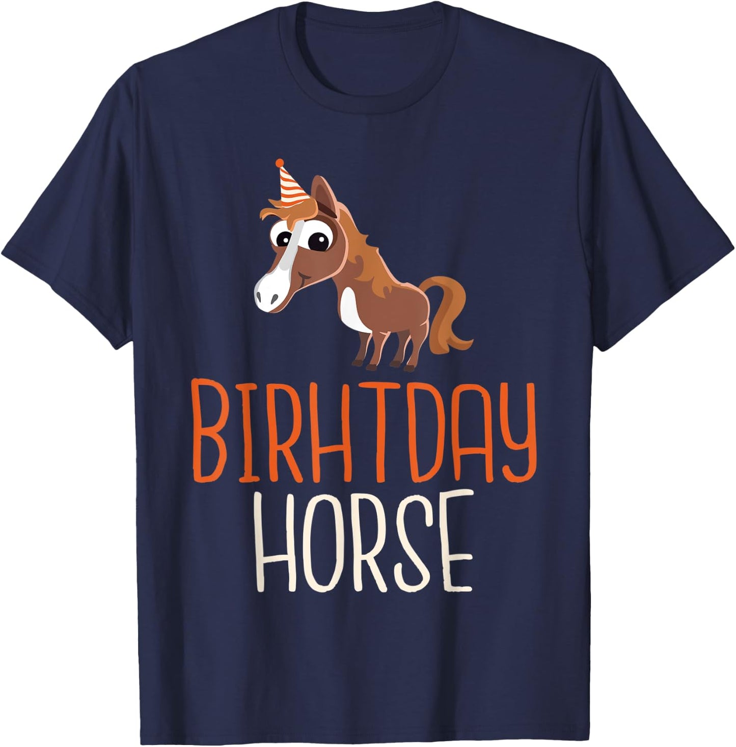 Birthday Horse Riding T-Shirt - T-Shirt | Navy