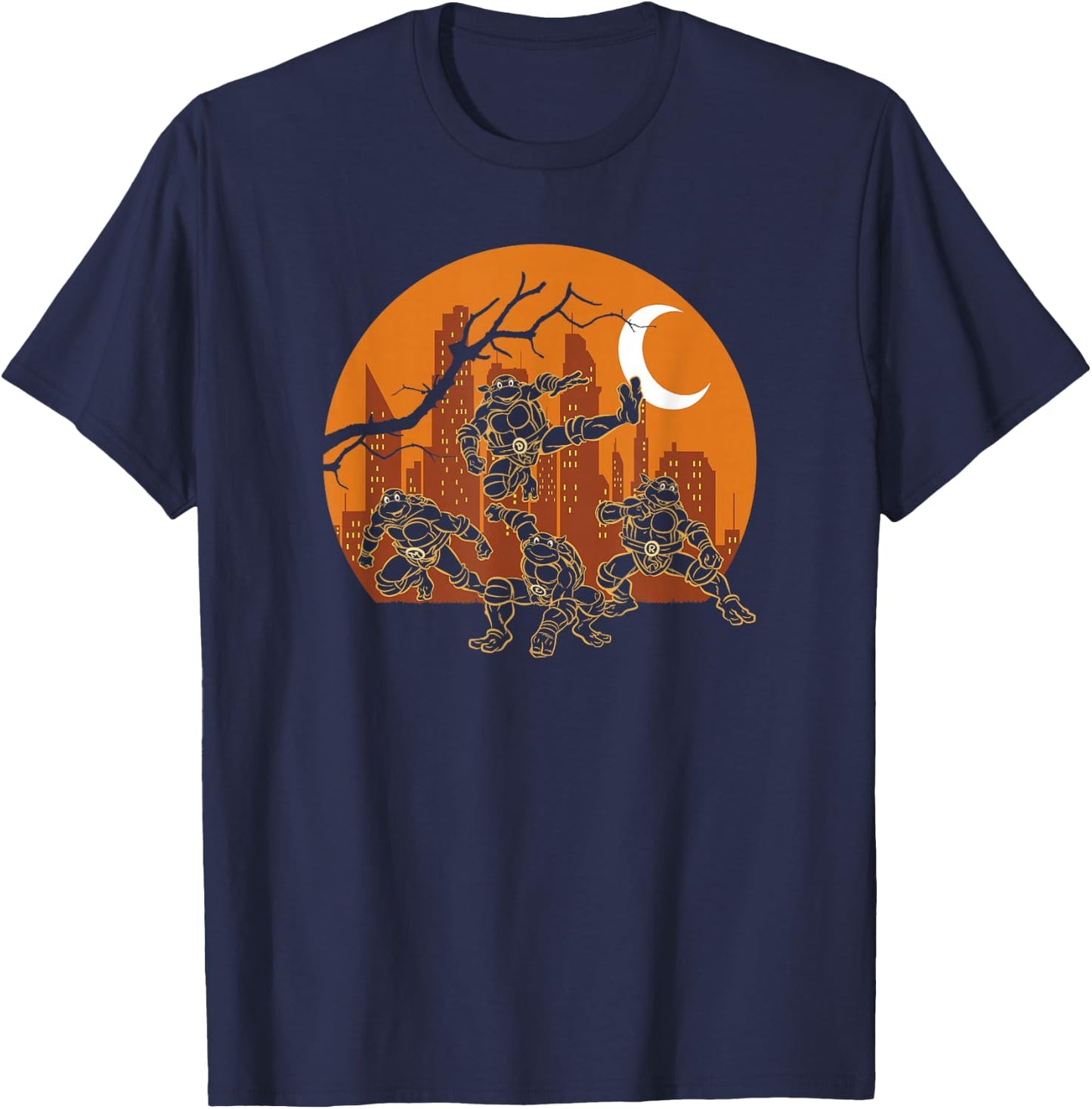 Teenage Mutant Ninja Turtles Halloween Ninja Night Tricks T-Shirt - T-Shirt | Navy