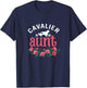 Cavalier Aunt Gifts Women Cute Dog Lover Owner Christmas Mom T-Shirt - T-Shirt | Navy