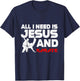 All I Need is Jesus & Karate Apparel Christian Martial Arts T-Shirt - T-Shirt | Navy