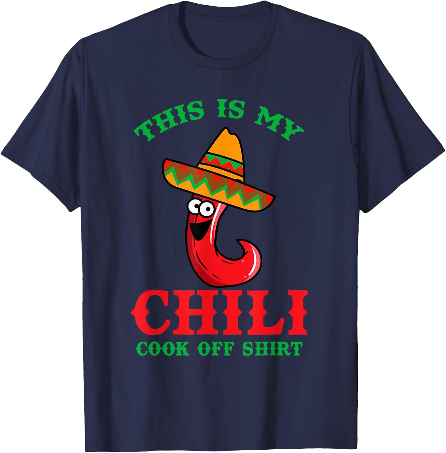 This Is My Chili Cook Off Shirt Funny Best Contest Winner T-Shirt - T-Shirt | Navy