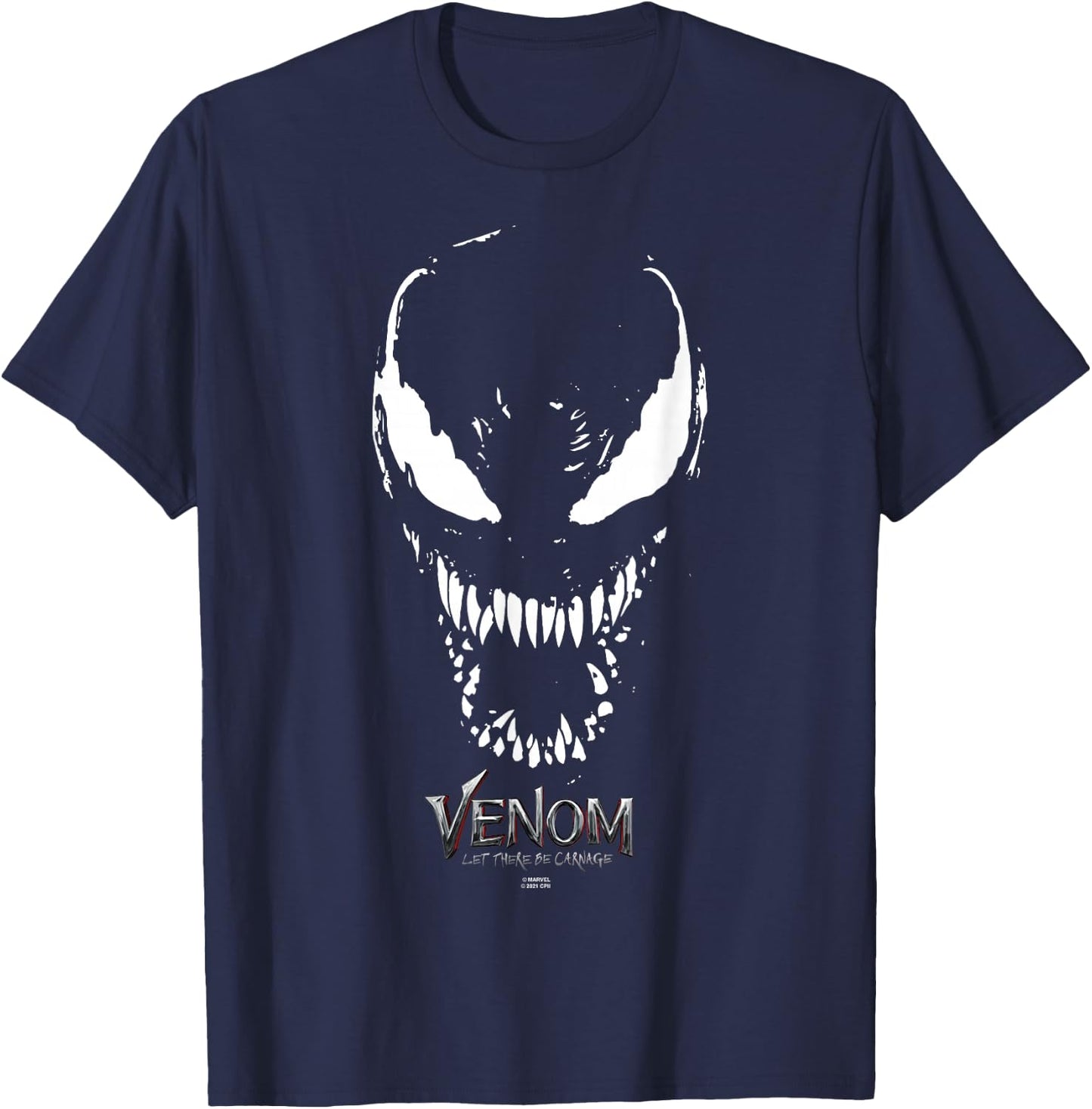 Marvel Venom: Let There Be Carnage Big Face Venom T-Shirt - T-Shirt | Navy