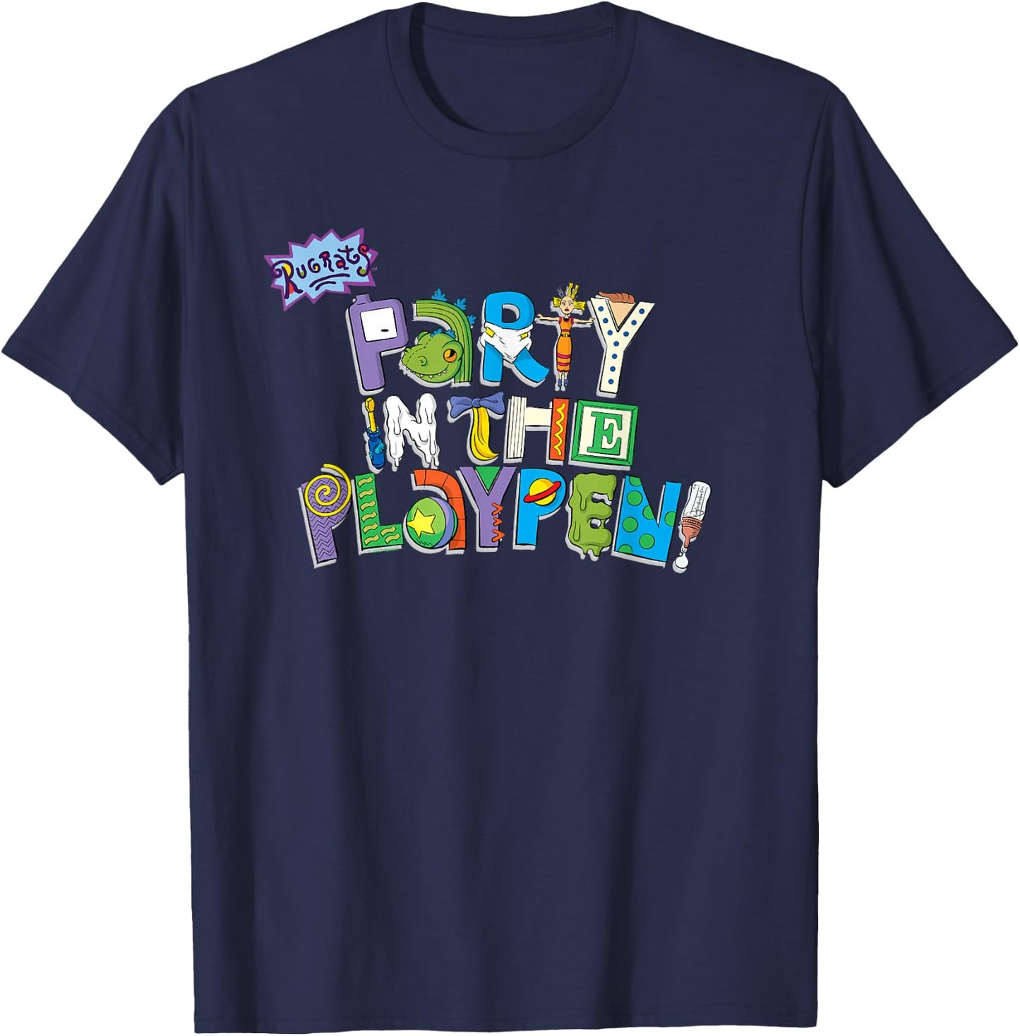 Rugrats Party in the Playpen T-Shirt - T-Shirt | Navy