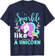 Sparkle Like A Unicorn T-Shirt - T-Shirt | Navy