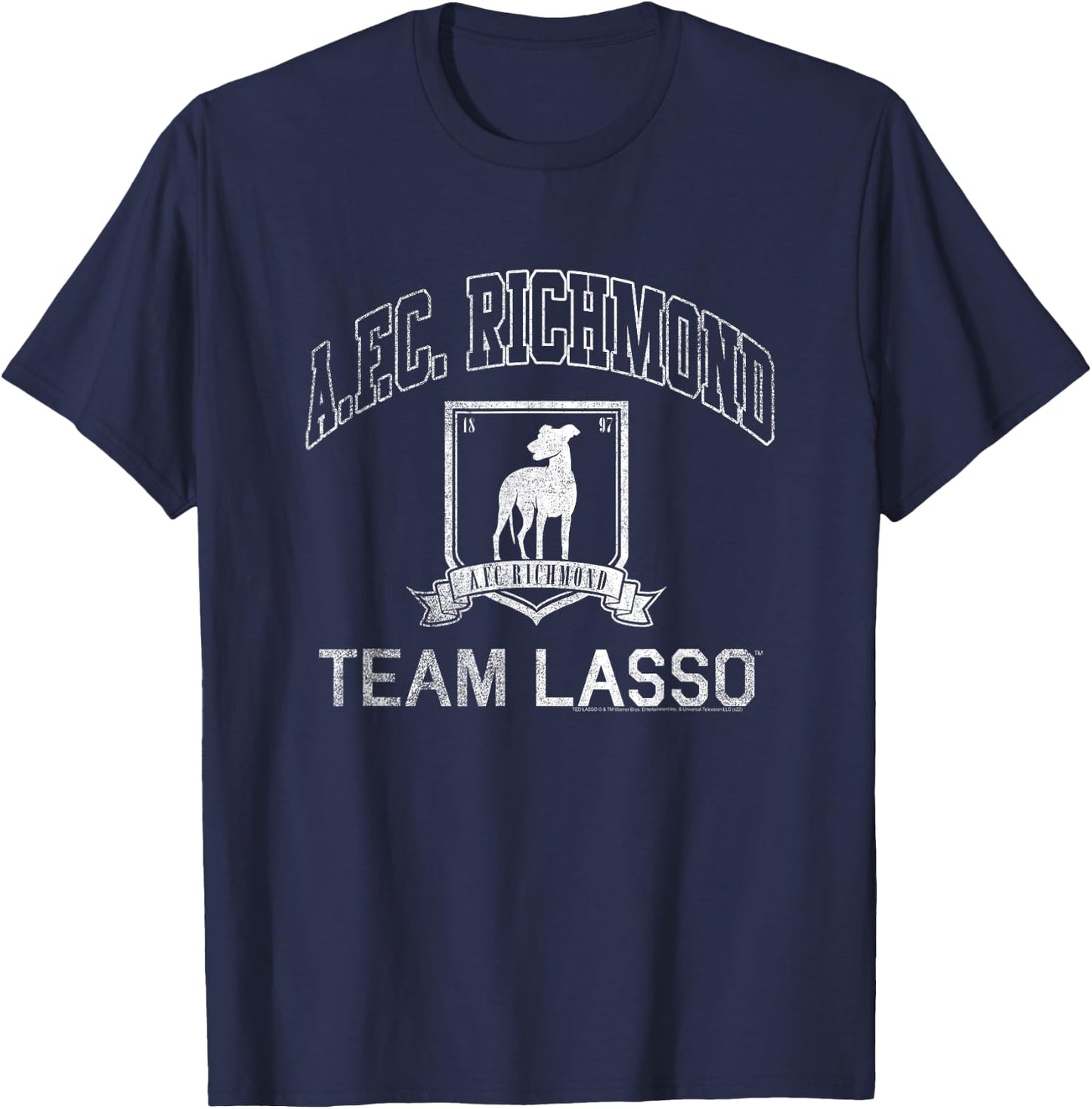 Ted Lasso AFC Richmond Team Lasso Small T-Shirt - T-Shirt | Navy