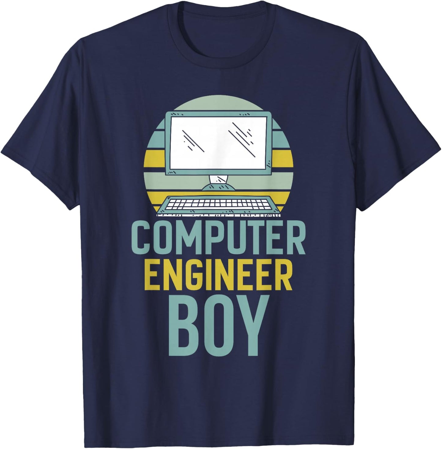 Computer Engineer Boy Programming Engineering Programmer T-Shirt - T-Shirt | Navy