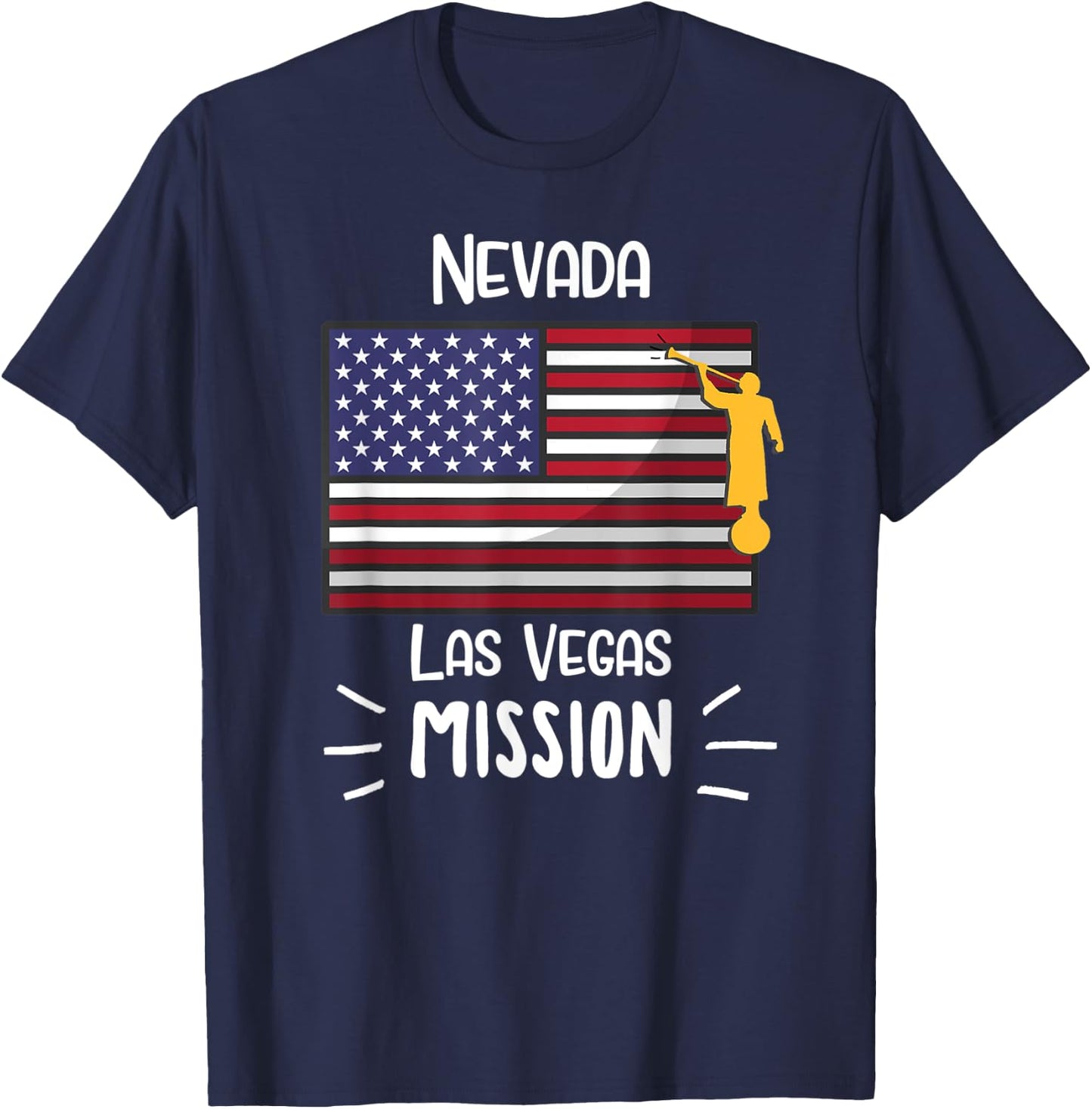 Nevada Las Vegas Mormon LDS Mission Missionary Gift T-Shirt - T-Shirt | Navy