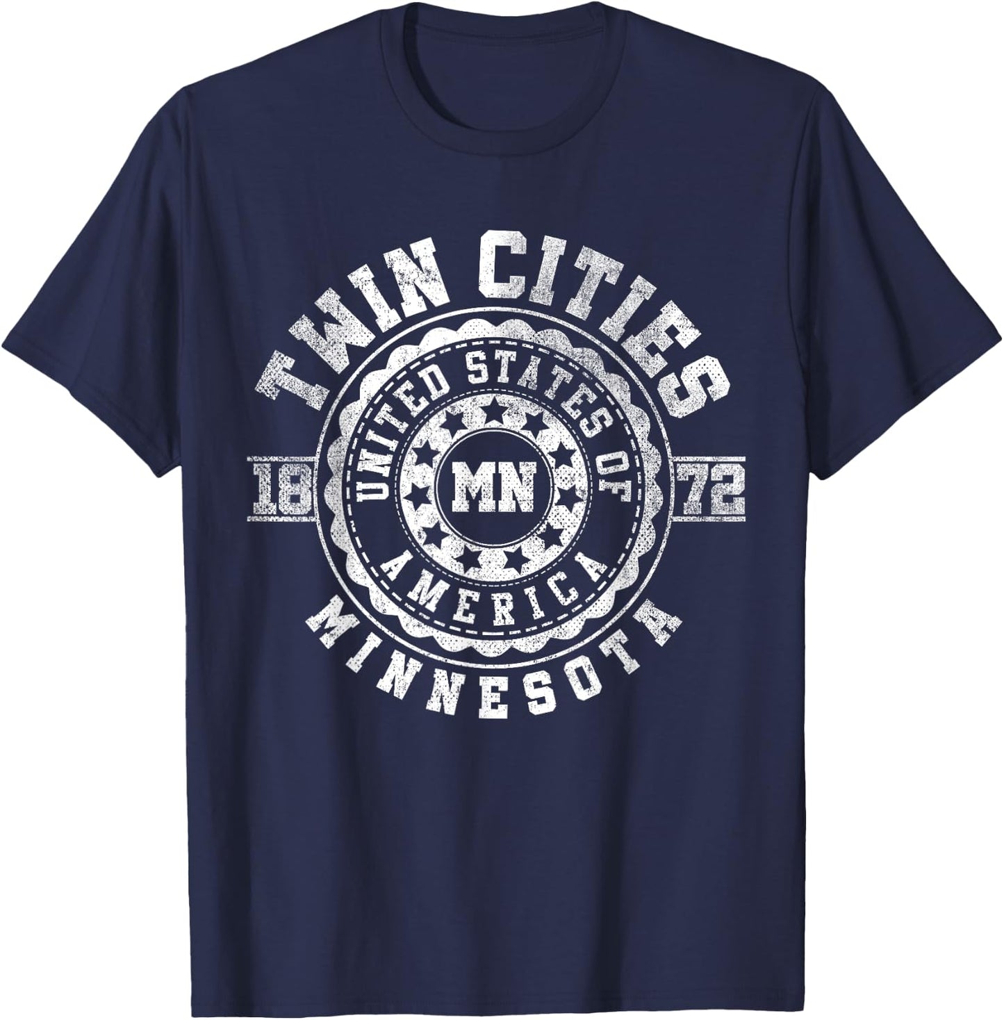 Twin Cities MN | Minnesota | Vintage City Apparels T-Shirt - T-Shirt | Navy