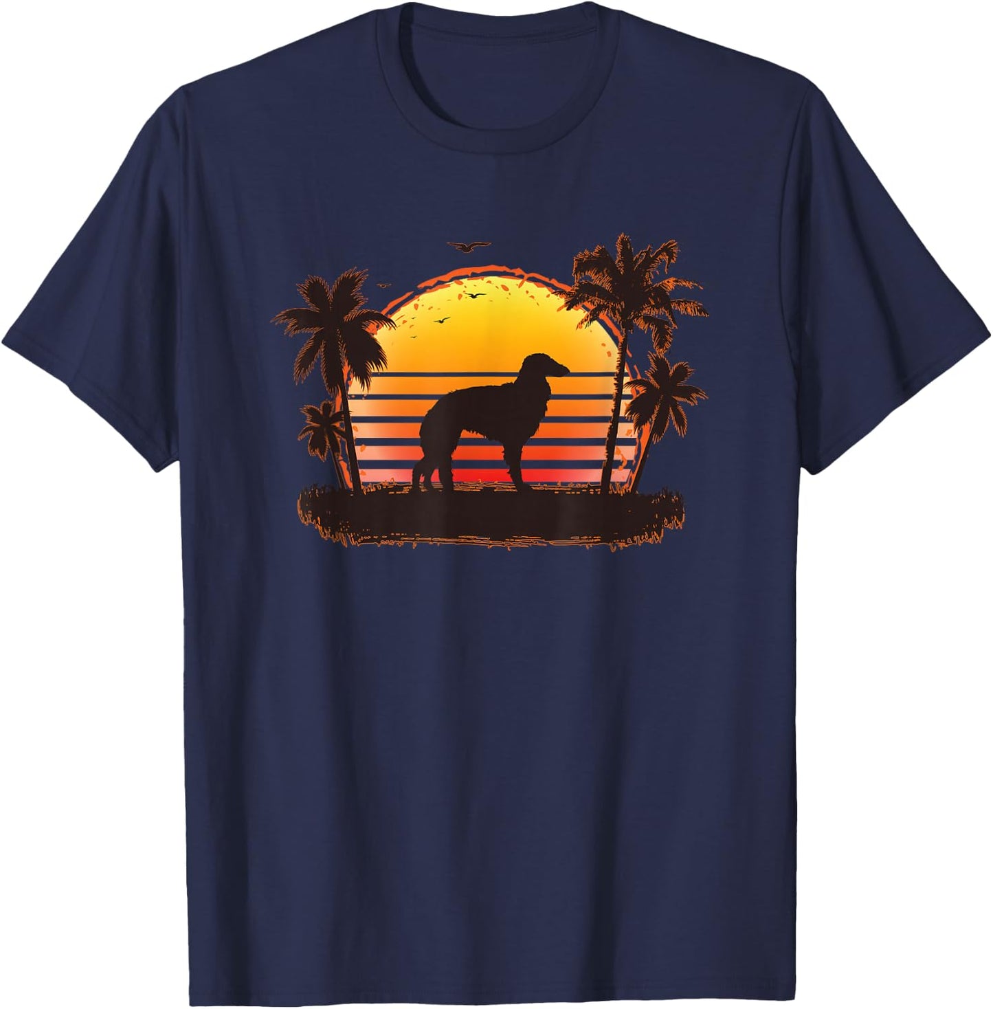 Silken Windhound Dog Breed T-Shirt - T-Shirt | Navy
