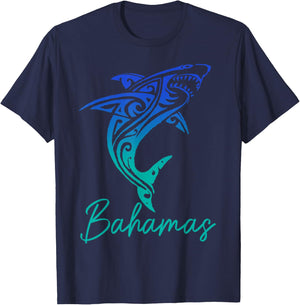 Bahamas Shark Scuba Diving Nassau Surfer SurfingSurf T-Shirt - T-Shirt | Navy