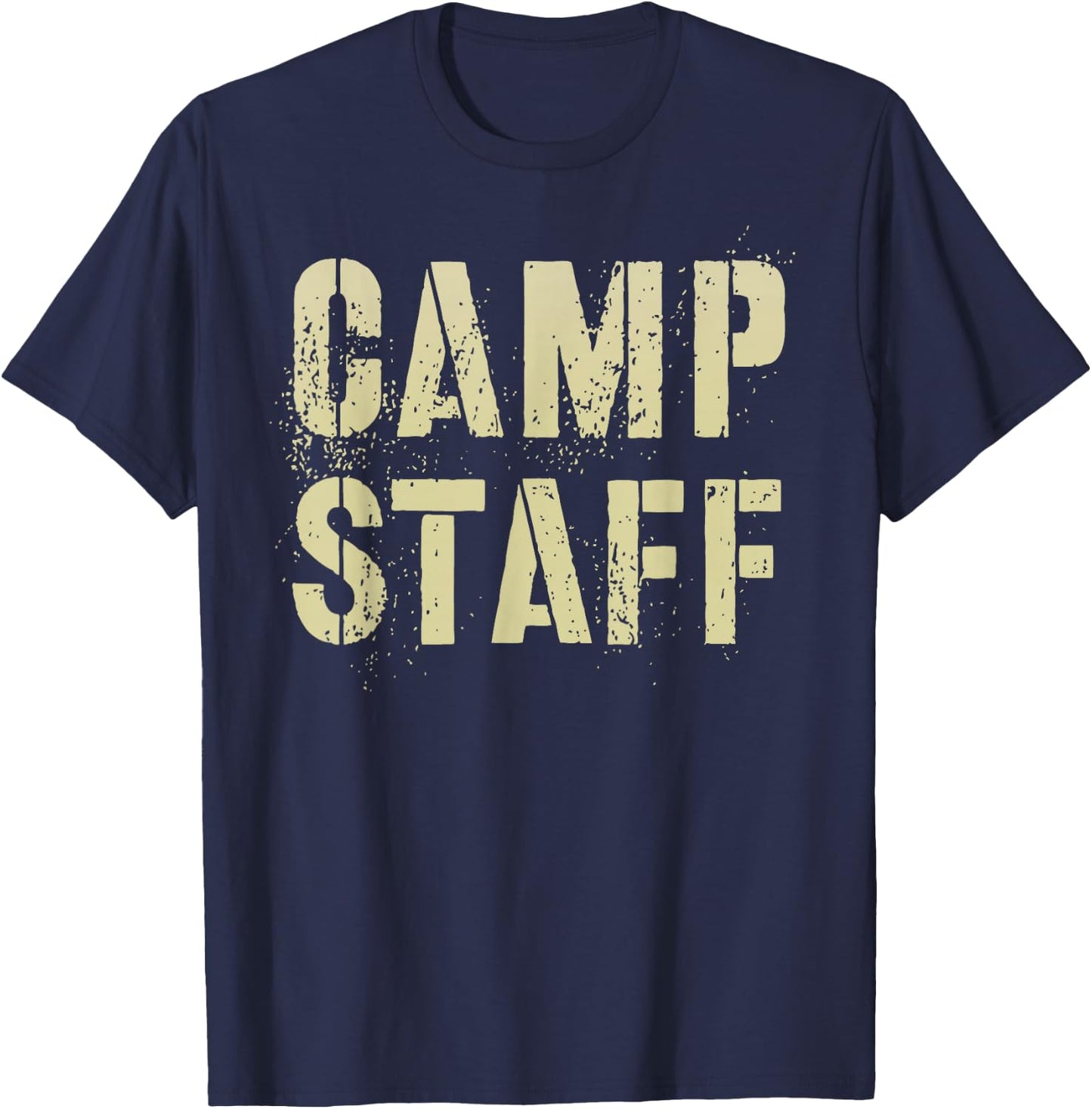 CAMP STAFF Summer Campground Host Crew Counselor Team T-Shirt - T-Shirt | Navy