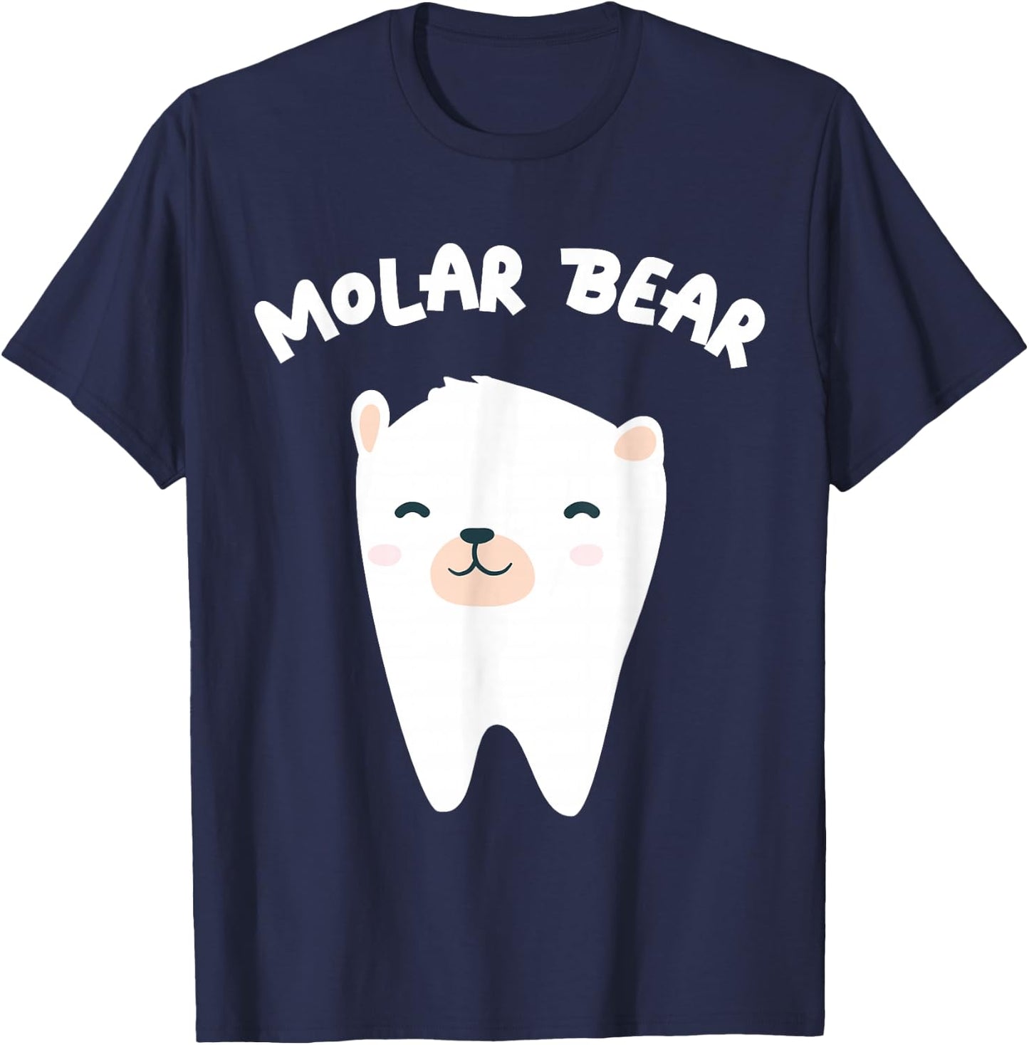 Molar Bear Dentist Dental Care T-Shirt - T-Shirt | Navy