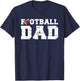 Football Papa Graphic Proud Football Dad T-Shirt - T-Shirt | Navy