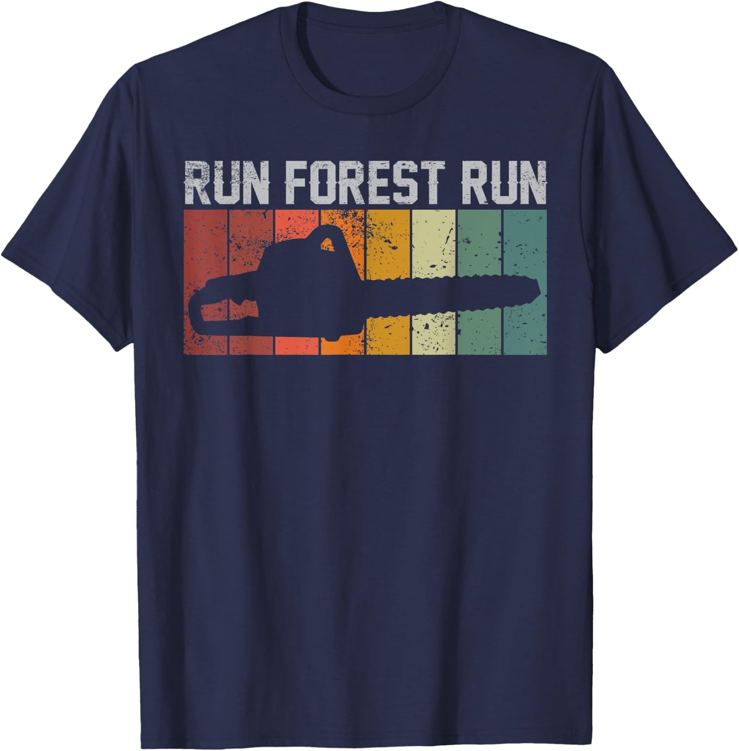 Lumber Jack Chop Wood Chainsaw T-Shirt - T-Shirt | Navy