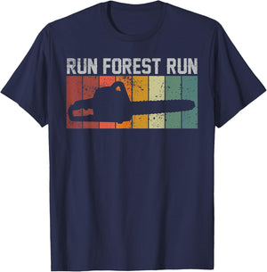 Lumber Jack Chop Wood Chainsaw T-Shirt - T-Shirt | Navy